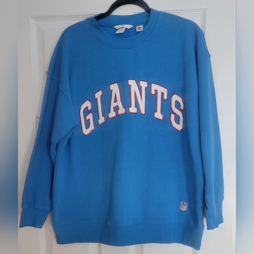 H&M NFL Blue Giants Crewneck Sweater. Like New Condition. 80% Cotton